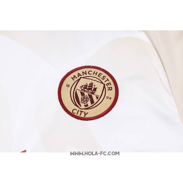 Chandal del Manchester City 2024-2025 Manga Corta Amarillo - Pantalon Corto